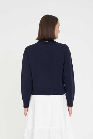 CLASSIC KNIT CREW NAVY