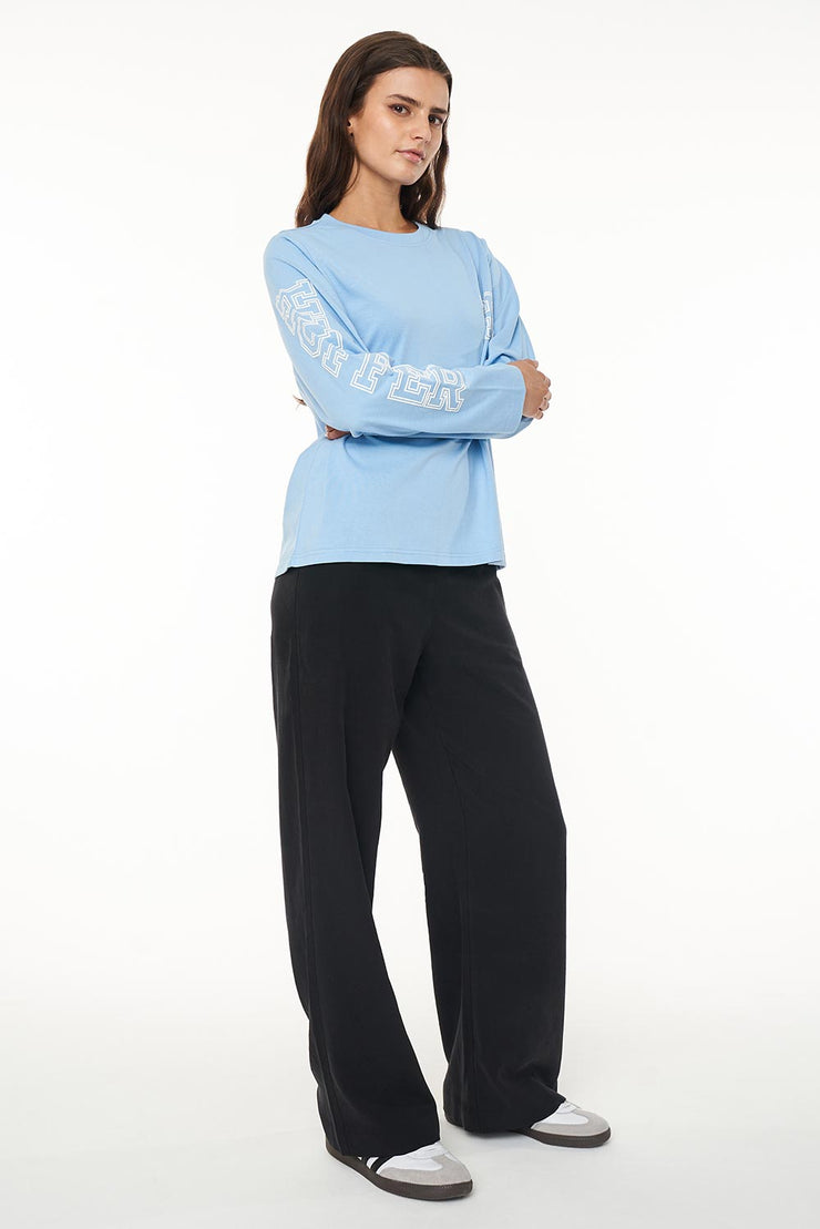 LS RELAX TEE 220/LINED OUT GLACIER
