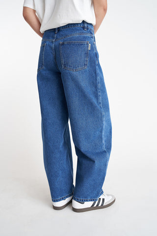 WMNS BARREL LEG JEAN RODEO BLUE
