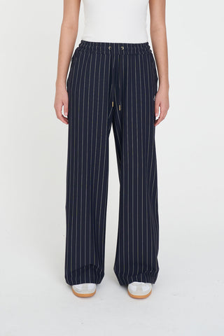 STRIPE HAILEY TRACKPANT NAVY