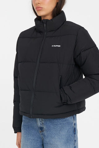 WOMENS HFR TRACK PUFFER JACKET BLACK