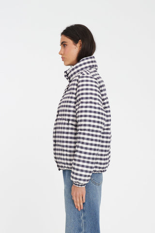 WMNS DEMI PUFFER JKT GINGHAM