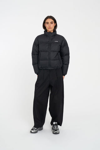 WOMENS RIDER PUFFER JACKET BLACK