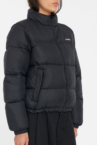 WOMENS RIDER PUFFER JACKET BLACK