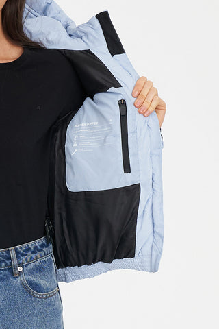 WOMENS STREET PUFFER JACKET MIST BLUE