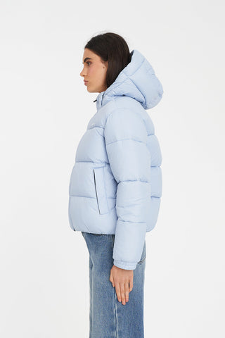 WOMENS STREET PUFFER JACKET MIST BLUE