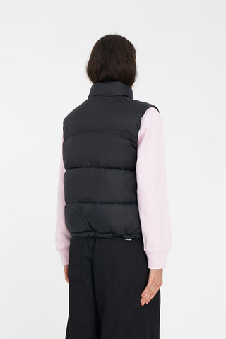 WOMENS RIDER PUFFER VEST BLACK