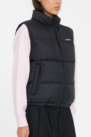 WOMENS RIDER PUFFER VEST BLACK