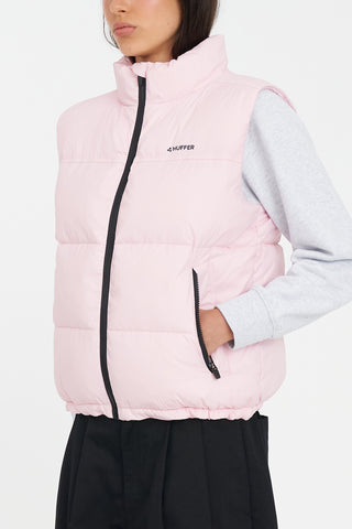 WMNS RIDER PUFFER VEST PETAL