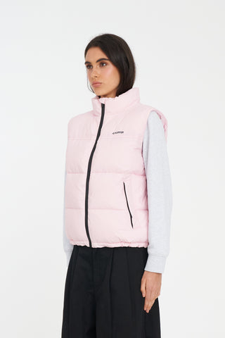 WMNS RIDER PUFFER VEST PETAL