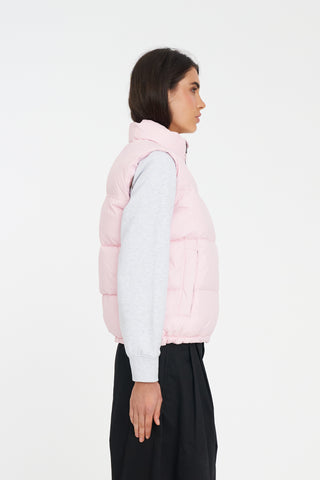 WMNS RIDER PUFFER VEST PETAL