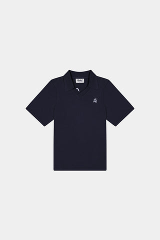 WOMENS BIRDIE SS POLO/PAR 97 NAVY