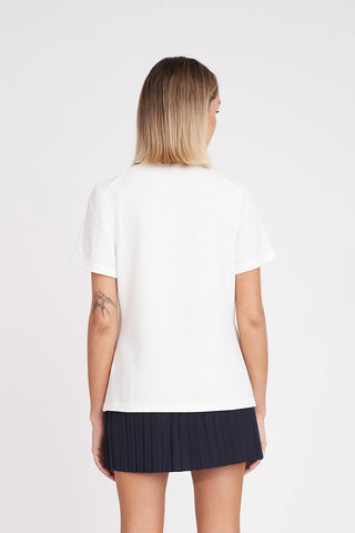 WOMENS BIRDIE SS POLO CHALK