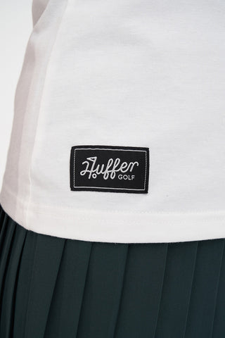 WOMENS TECH BIRDIE SS POLO CHALK