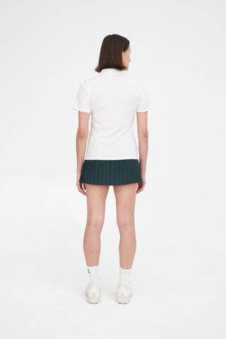 WOMENS TECH BIRDIE SS POLO CHALK