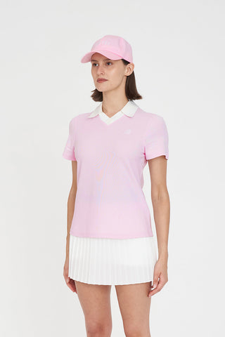 WOMENS BIRDIE SS POLO/PAR 97 PETAL