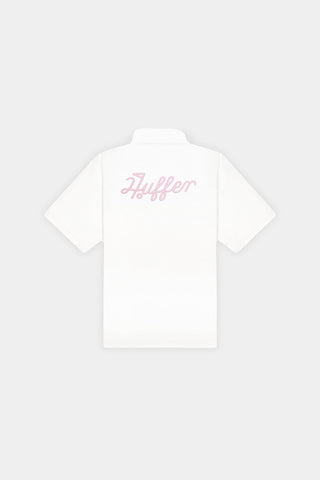 WOMENS BIRDIE SS POLO/PAR 97 CHALK/PETAL
