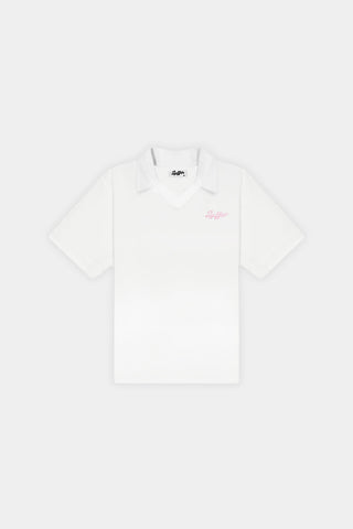 WOMENS BIRDIE SS POLO/PAR 97 CHALK/PETAL