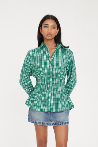 ADA SHIRT GREEN/BLUE