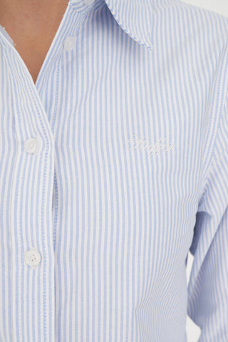 CLASSIC STRIPE OXFORD SHIRT BLUE