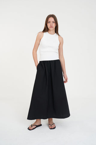 ABBI MAXI SKIRT BLACK