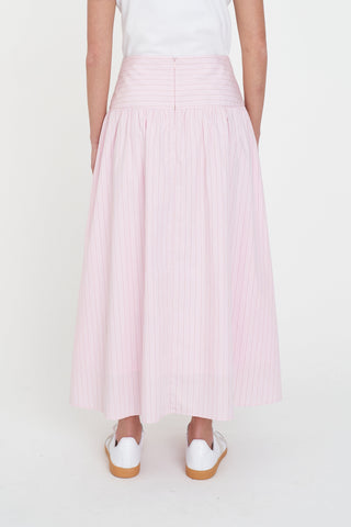 SPRINT STRIPE ASHTON SKIRT PETAL