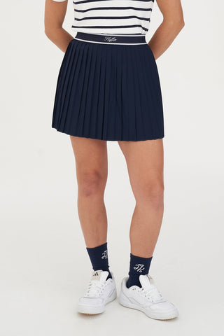 BIRDIE PLEATED GOLF SKORT NAVY