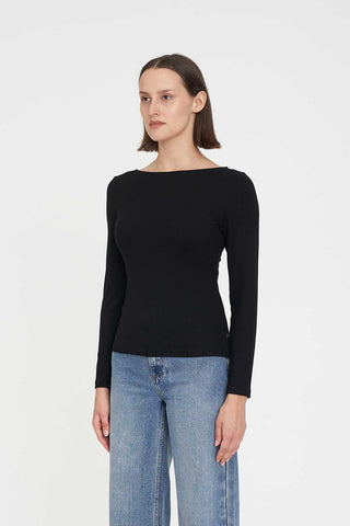 365 LS JERSEY TOP BLACK