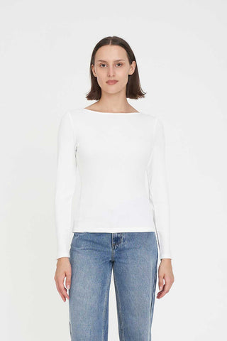 365 LS JERSEY TOP CHALK