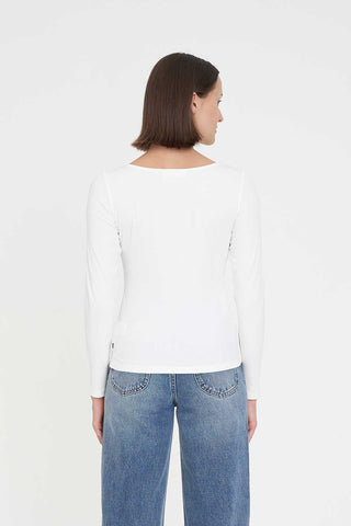 365 LS JERSEY TOP CHALK