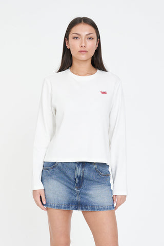 WAFFLE EVERYDAY LS TEE CHALK