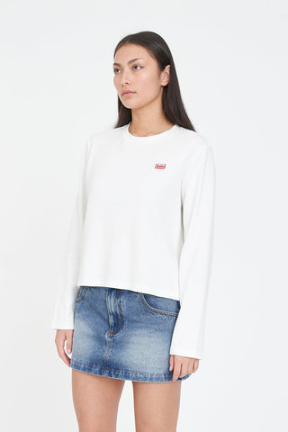 WAFFLE EVERYDAY LS TEE CHALK