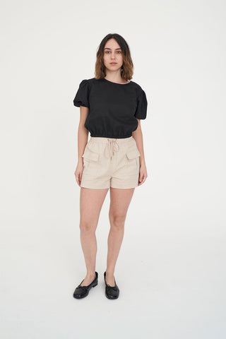 LIN-IN SKIPPER SHORT NATURAL