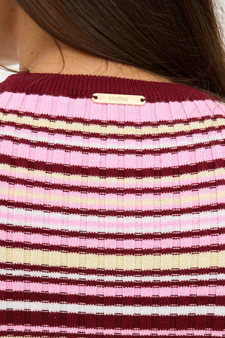 AMBROSIA KNIT TOP PINK MULTI
