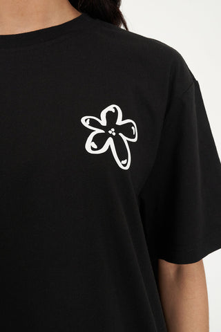RELAX TEE 220/DAISY BLACK