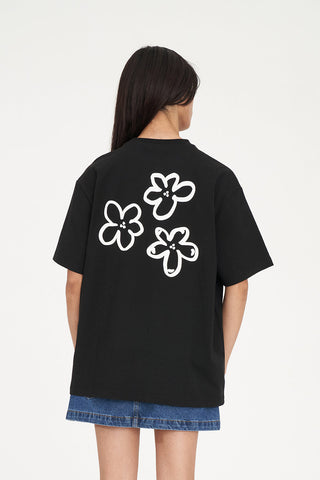 RELAX TEE 220/DAISY BLACK