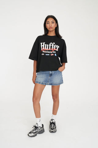 BOXY TEE 220/PITT BLACK