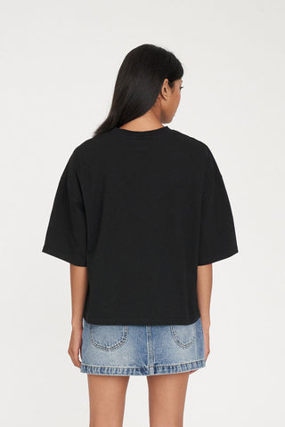 BOXY TEE 220/PITT BLACK