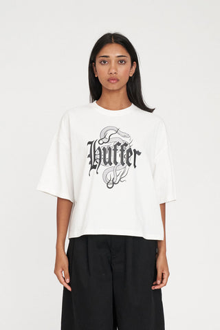 BOXY TEE 220/COILED CHALK