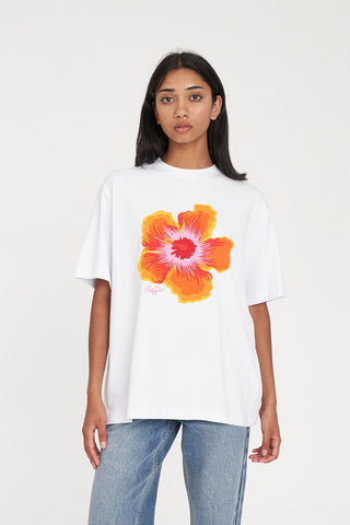 RELAX TEE 190/BLOOM BASH WHITE