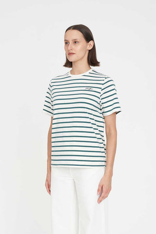 WMNS OUI OUI CLASSIC TEE CHALK/PINE