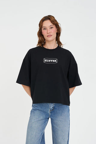 BOXY TEE 220/FRAME BLACK