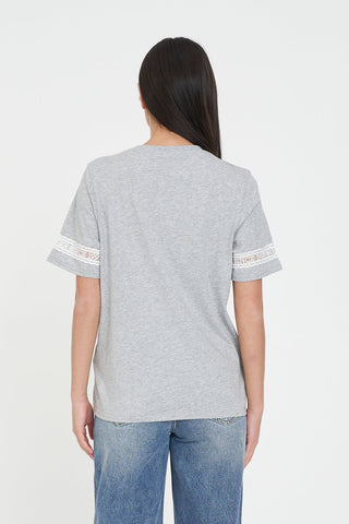 CHERIE CLASSIC TEE 170 GREY MARLE