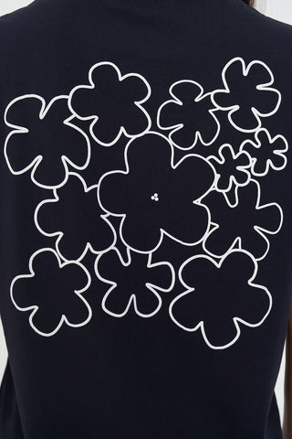 CLASSIC TEE 170/FLOWERBOMB NAVY