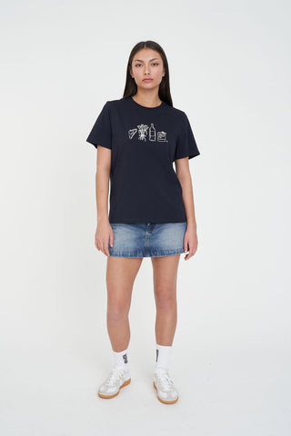 CLASSIC TEE 170/HAPPY HOUR NAVY