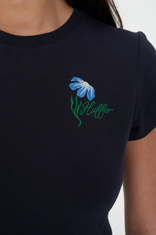 MINI TEE 185/FLORETTE NAVY