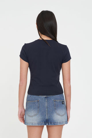 MINI TEE 185/FLORETTE NAVY