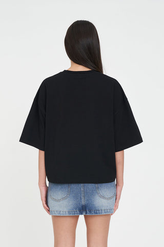 BOXY TEE 220/WANDER BLACK