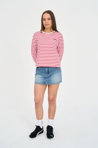 OUI OUI LS TEE PINK/PICANTE
