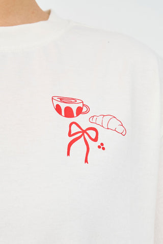 RELAX TEE 220/WEEKEND PLANS CHALK